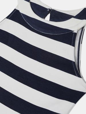 blue rayon frock - 17685131 - Standard Image - 4