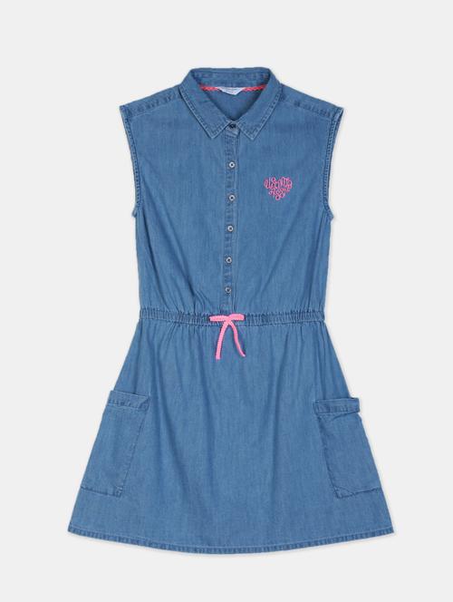 blue cotton frock - 17685135 - Standard Image - 1