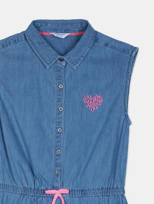 blue cotton frock - 17685135 - Standard Image - 3