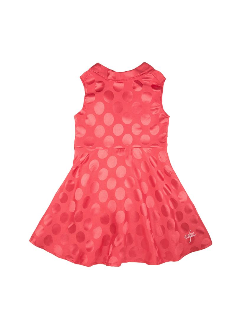 red polyester frock - 17685165 - Zoom Image - 2