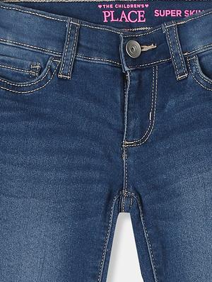 blue cotton blend washed jean - 17685239 - Standard Image - 3