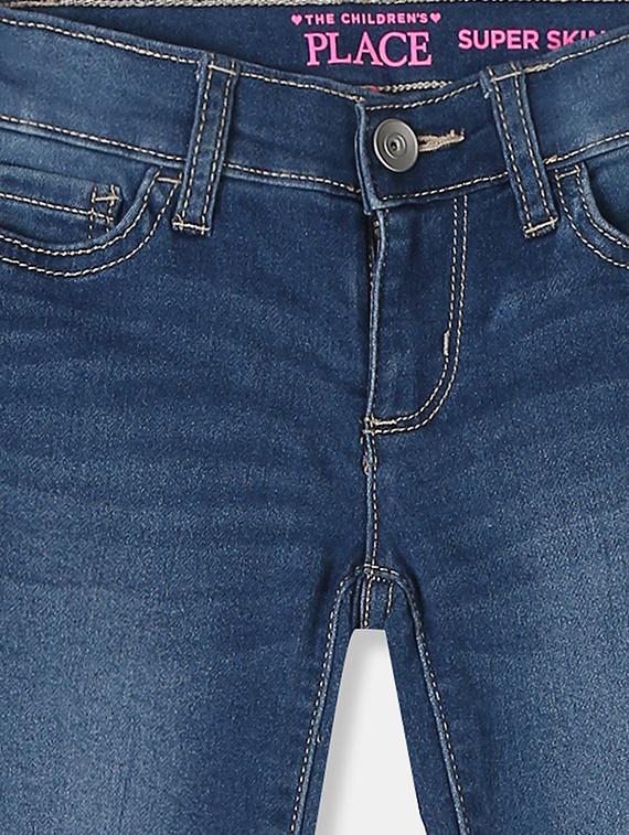 blue cotton blend washed jean - 17685239 - Zoom Image - 3