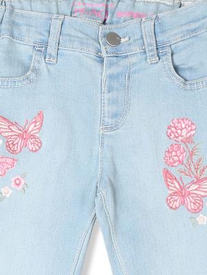 blue cotton blend washed jean - 17685263 - Standard Image - 3