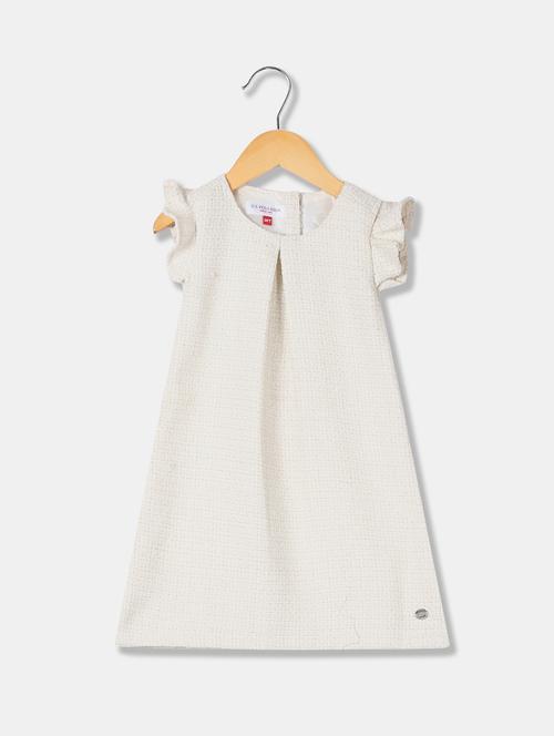 white polyester frock - 17685345 - Standard Image - 1