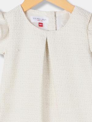 white polyester frock - 17685345 - Standard Image - 3