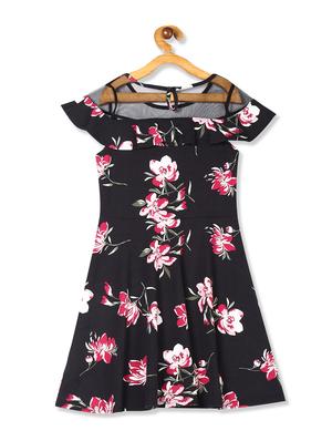 black floral frock - 17685594 - Standard Image - 2