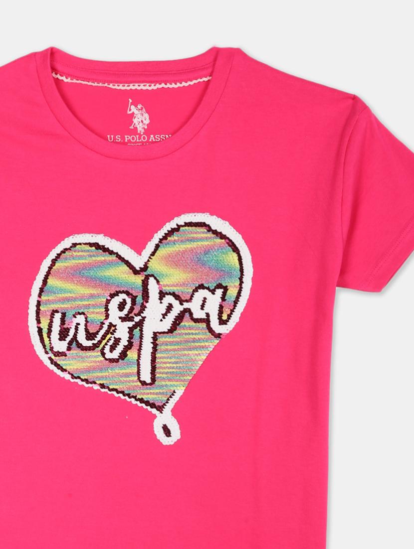 pink cotton graphic tee - 17685971 - Zoom Image - 3