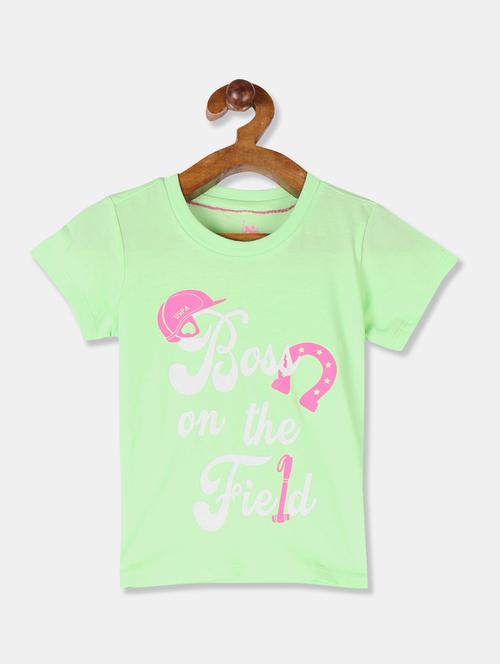 green cotton graphic tee - 17685980 - Standard Image - 1
