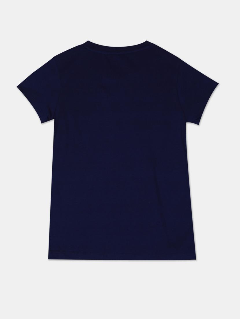 blue cotton printed tee - 17685992 - Zoom Image - 2
