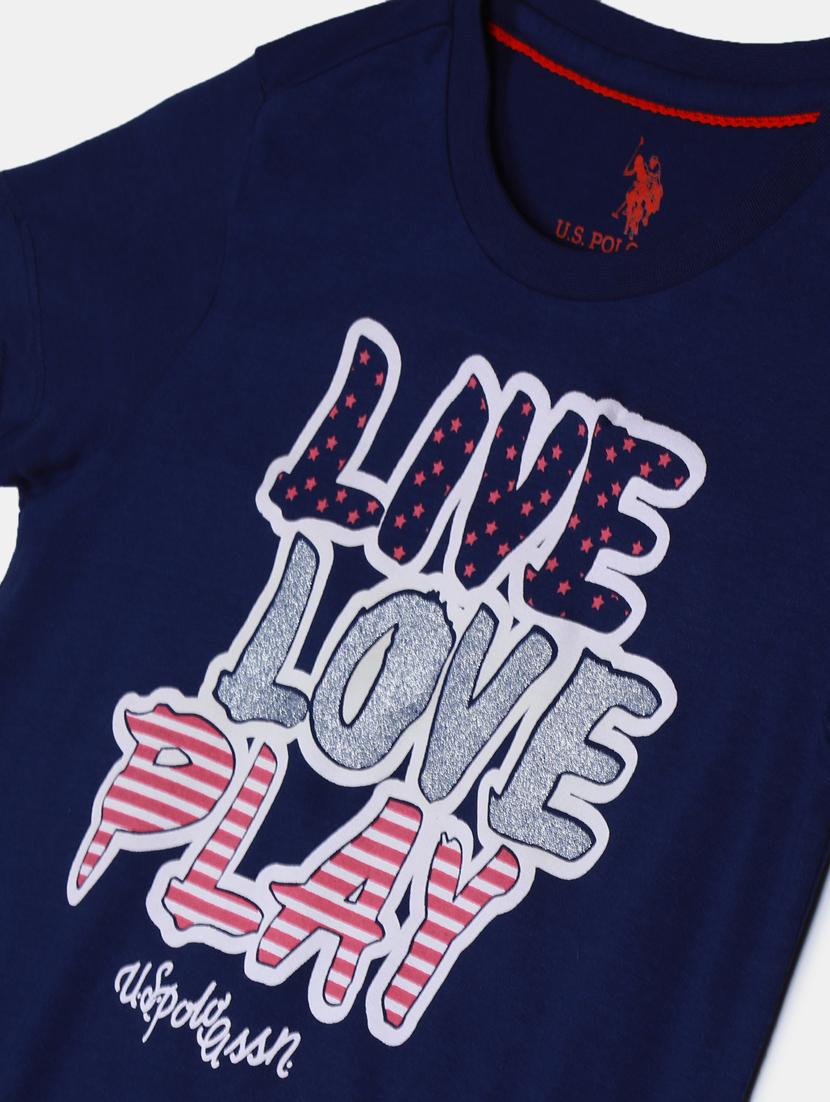 blue cotton printed tee - 17685992 - Zoom Image - 4