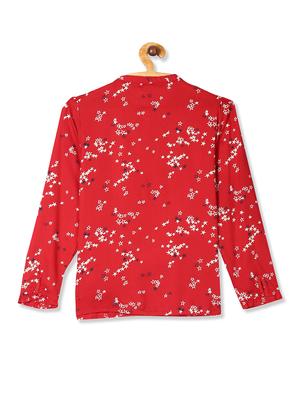 red rayon regular top - 17686222 - Standard Image - 2
