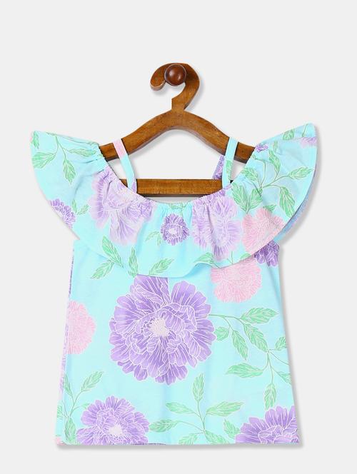 blue cotton regular top - 17686321 - Very Small Image - 1