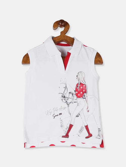 white cotton regular tee - 17686573 - Standard Image - 1