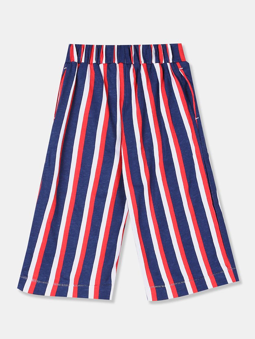 blue cotton casual trouser - 17686587 - Zoom Image - 2