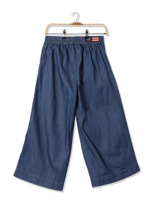 blue cotton casual trouser - 17686589 - Standard Image - 2