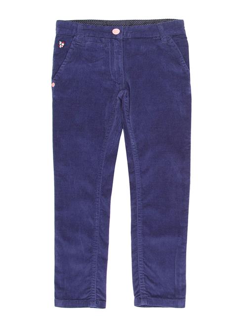 blue cotton casual trouser - 17686597 - Standard Image - 1