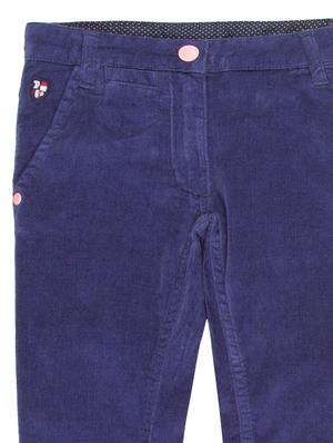 blue cotton casual trouser - 17686597 - Standard Image - 3