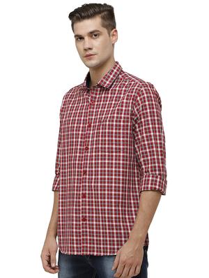 red checkered casual shirt - 17686904 - Standard Image - 2