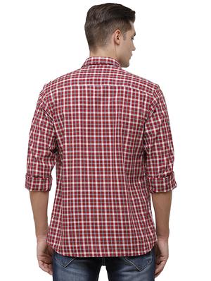 red checkered casual shirt - 17686904 - Standard Image - 3