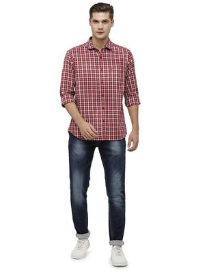 red checkered casual shirt - 17686904 - Standard Image - 4