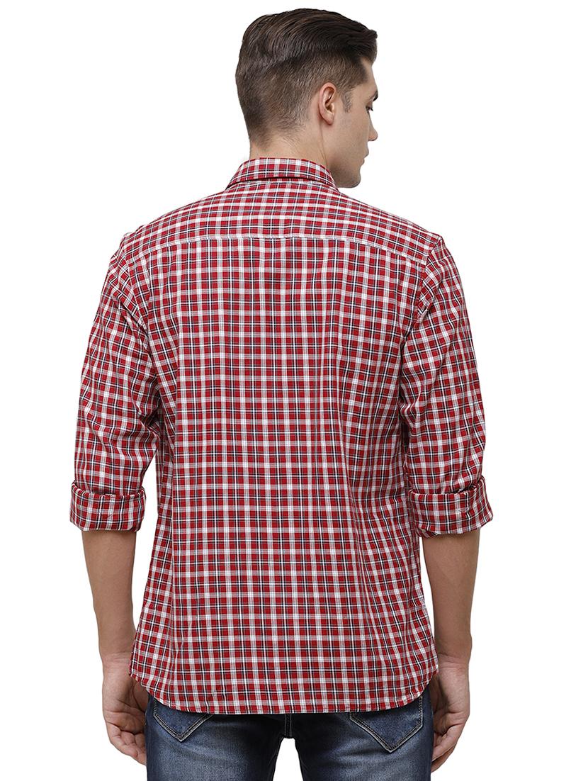 red checkered casual shirt - 17686904 - Zoom Image - 3
