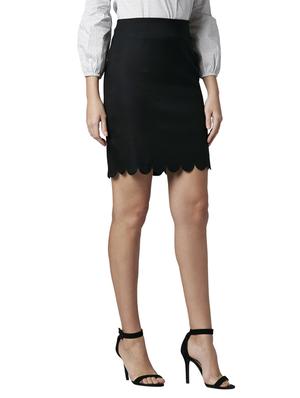 scallop hem bodycon skirt - 17686966 - Standard Image - 2