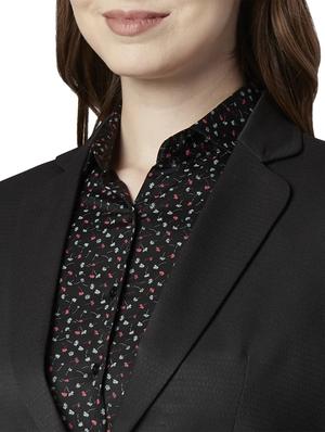 single breasted solid blazer - 17686978 - Standard Image - 5