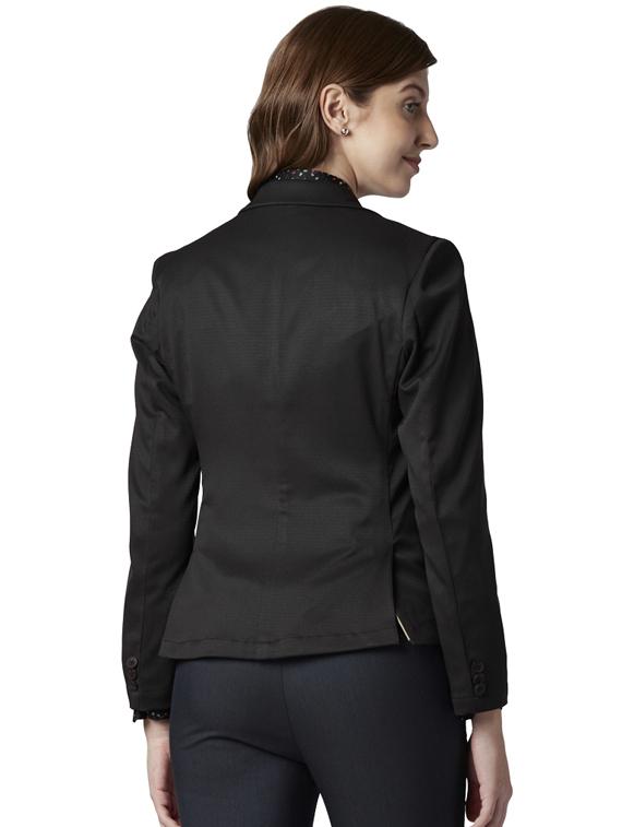 single breasted solid blazer - 17686978 - Zoom Image - 3
