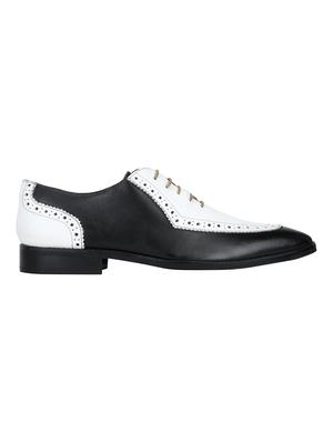 white leather laceup brouges - 17686987 - Standard Image - 2
