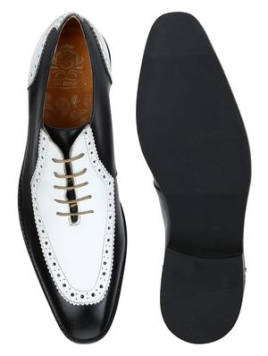 white leather laceup brouges - 17686987 - Standard Image - 4