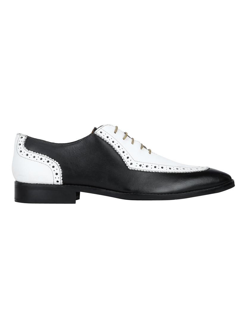 white leather laceup brouges - 17686987 - Zoom Image - 2