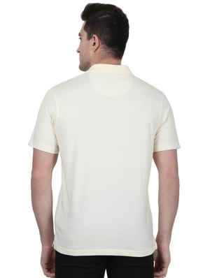 white solid polo t-shirt - 17687366 - Standard Image - 3