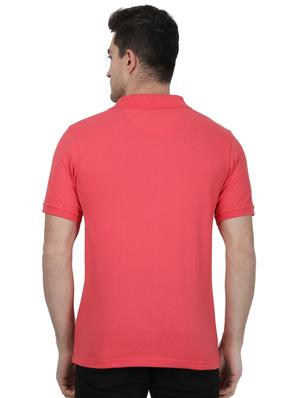 pink solid polo t-shirt - 17687372 - Standard Image - 3