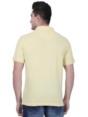 yellow solid polo t-shirt - 17687381 - Standard Image - 3