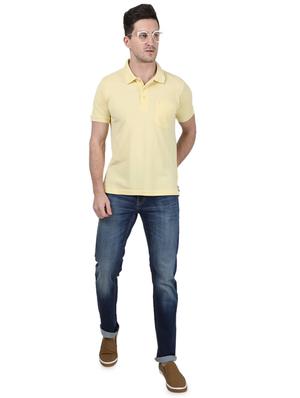 yellow solid polo t-shirt - 17687381 - Standard Image - 4