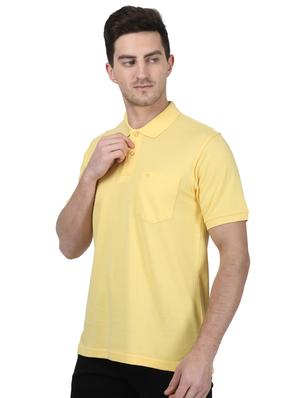 yellow solid polo t-shirt - 17687385 - Standard Image - 2