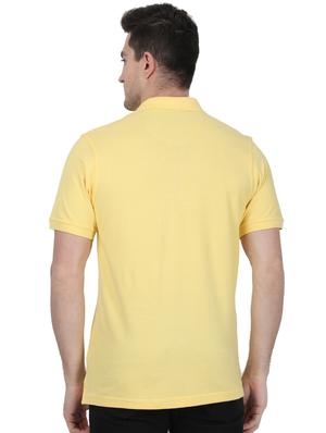 yellow solid polo t-shirt - 17687385 - Standard Image - 3