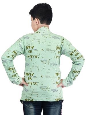 green printed t-shirt - 17687508 - Standard Image - 3