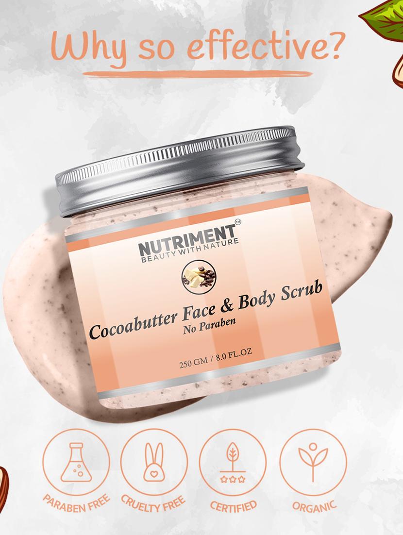 nutriment cocobutter scrub,250gram suitable for all skin types - 17688555 - Zoom Image - 4