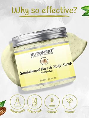 nutriment sandalwood scrub,250gram suitable for all skin types - 17688567 - Standard Image - 2