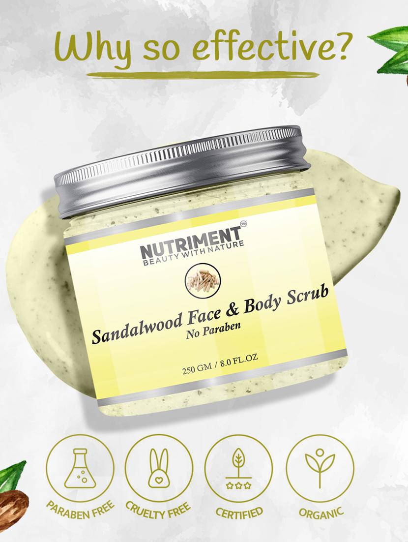 nutriment sandalwood scrub,250gram suitable for all skin types - 17688567 - Zoom Image - 2