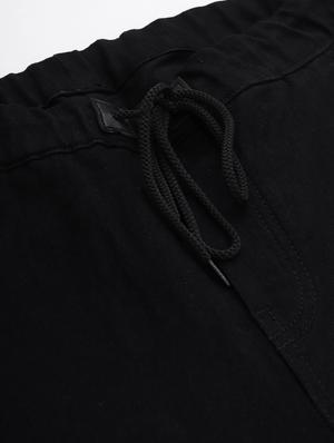mi black printed joggers - 17688620 - Standard Image - 5