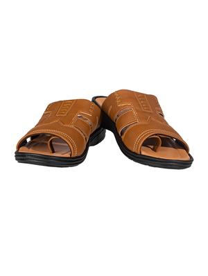 brown synthetic & mesh slip on sandals - 17688933 - Standard Image - 4