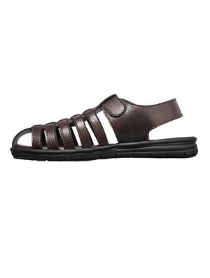 brown back strap sandal - 17688951 - Standard Image - 4