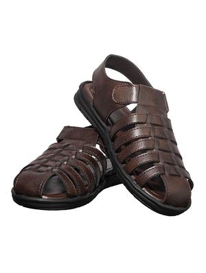 brown back strap sandal - 17688951 - Standard Image - 6