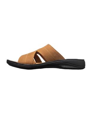 tan synthetic & mesh slip on sandals - 17688955 - Standard Image - 4