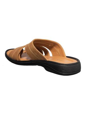 tan synthetic & mesh slip on sandals - 17688955 - Standard Image - 5