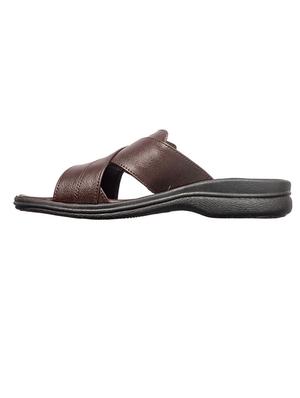 brown synthetic & mesh slip on sandals - 17688958 - Standard Image - 4