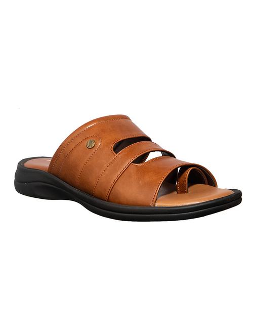 brown synthetic & mesh slip on sandals - 17688964 - Standard Image - 1