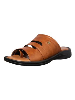 brown synthetic & mesh slip on sandals - 17688964 - Standard Image - 2
